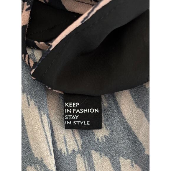 Anrabess Maxi Sundress M Navy Pink Flowy Spaghetti Strap Beach Dress - Picture 6 of 6